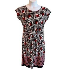 Voir Voir Short Sleeve Dress with Tie Womens Size 10